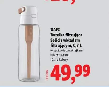 Butelka filtrująca Solid z wkładem filtrującym DAFI 0,7 l