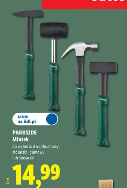 Młotek dwuobuchowy Parkside +3 warianty