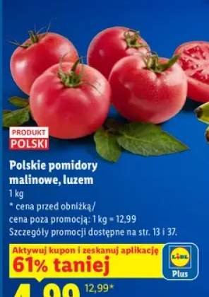 Polskie pomidory malinowe luzem