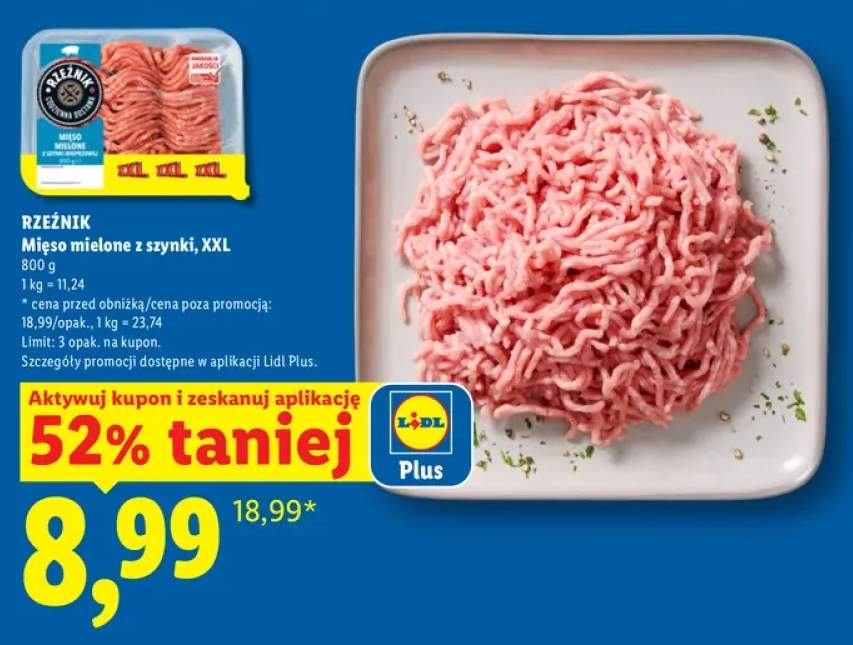 Mięso mielone z szynki Rzeźnik XXL