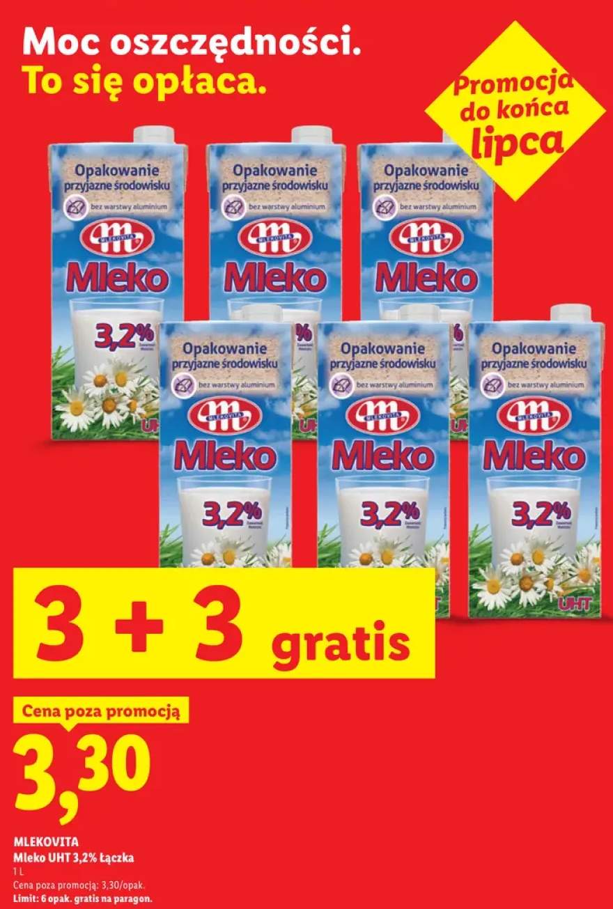 Mleko UHT 3,2% Łączka Mlekovita