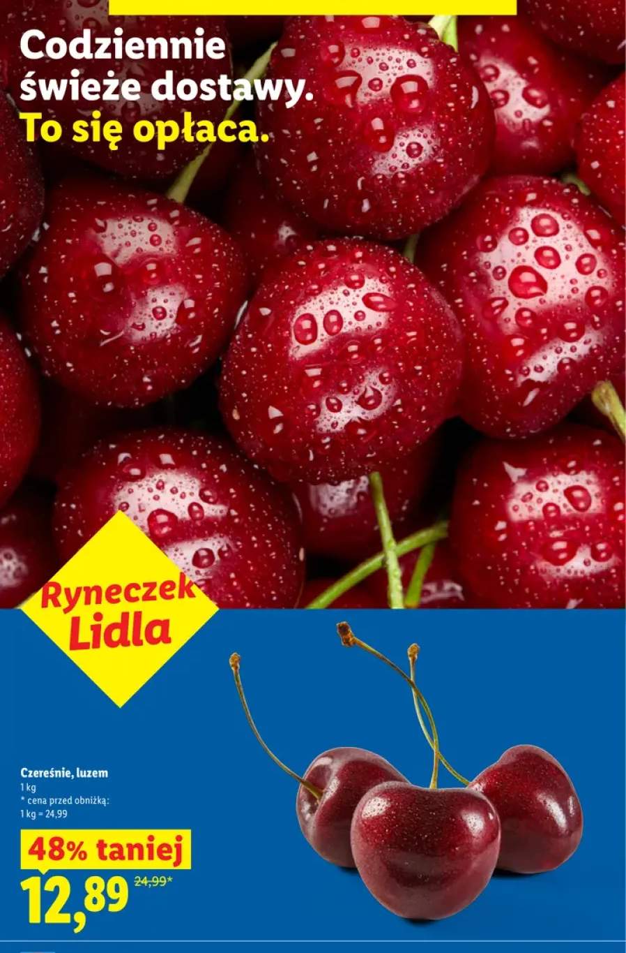 Czereśnie luzem Ryneczek Lidla