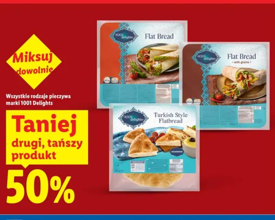 Pieczywo marki 1001 Delights +3 warianty