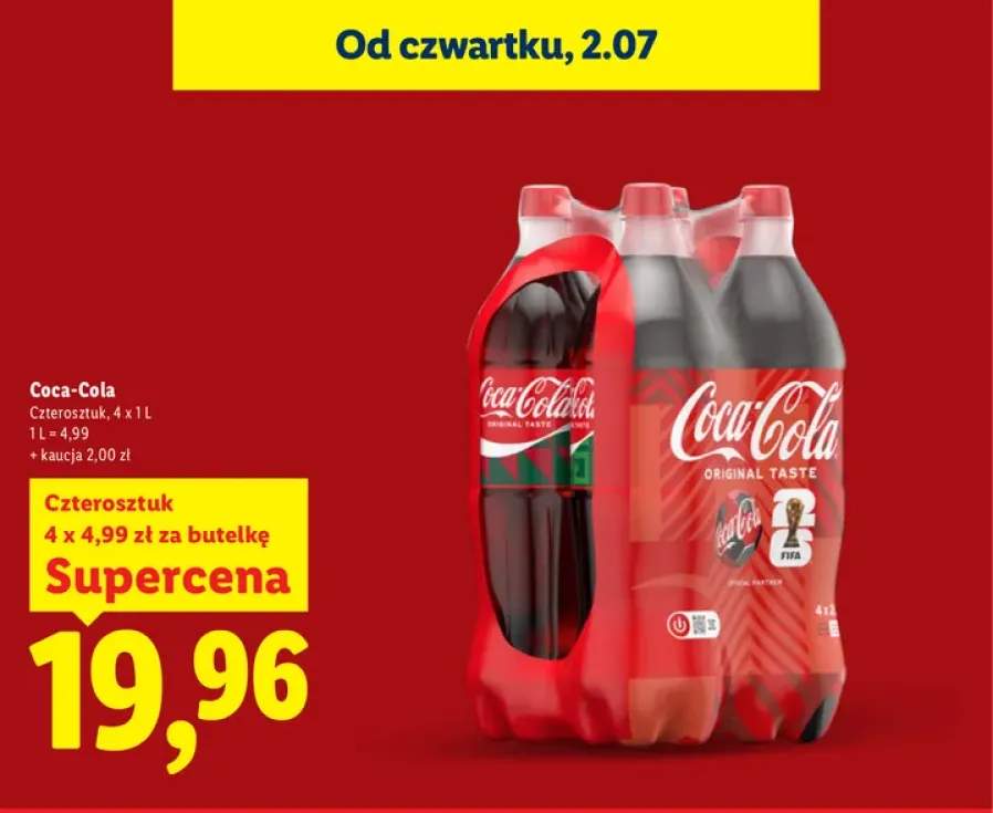 Napój gazowany Coca-Cola Original Taste 4-pak