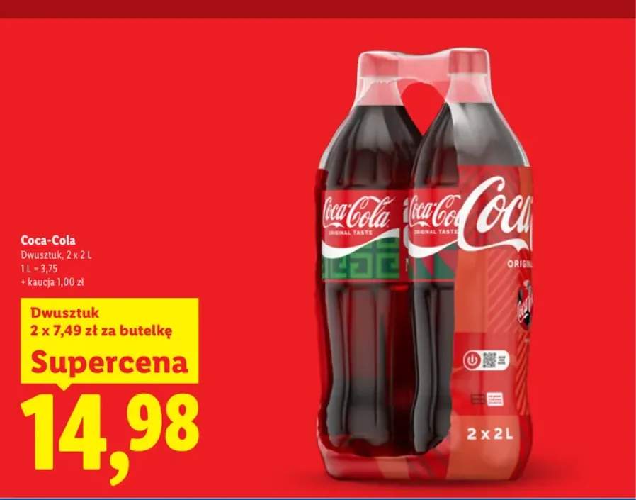Napój gazowany Coca-Cola Original Taste 2-pak