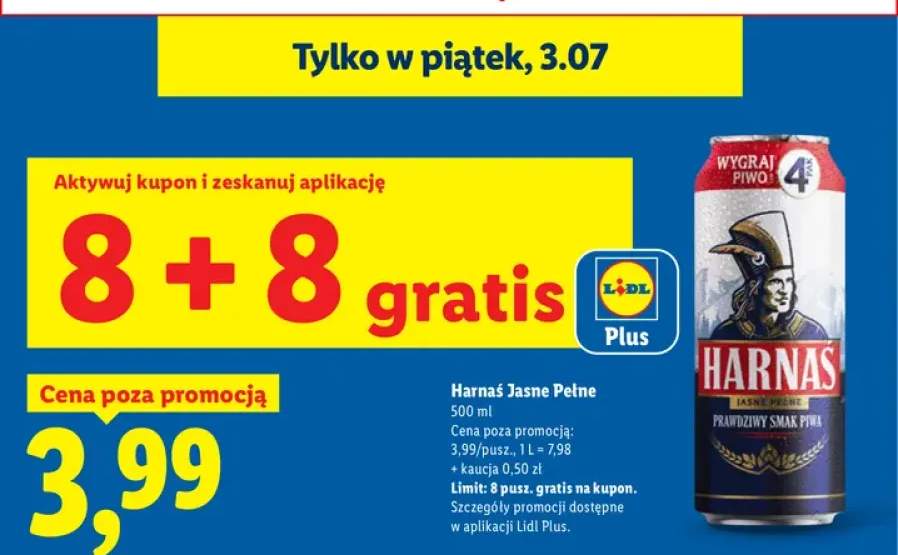 Piwo Harnaś Jasne Pełne