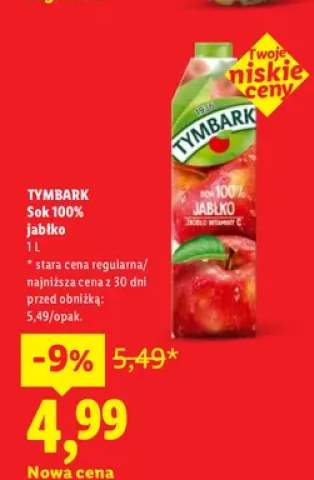 Sok 100% jabłko Tymbark