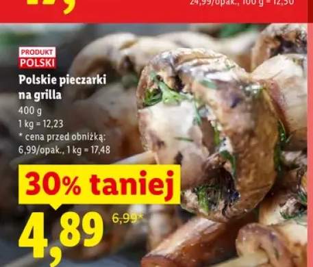 Polskie pieczarki na grilla Ryneczek Lidla