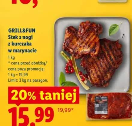Stek z nogi z kurczaka w marynacie Grill&Fun