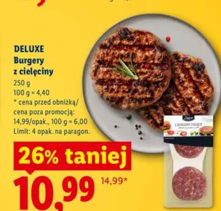 Burgery z cielęciny Deluxe