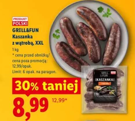 Kaszanka z wątrobą XXL Grill&Fun