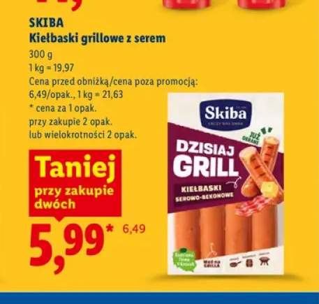 Kiełbaski grillowe z serem Skiba