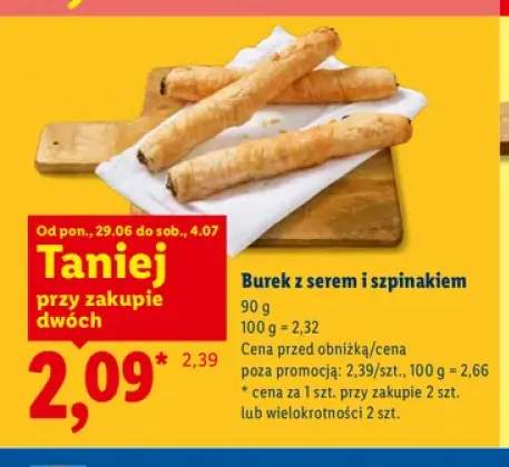 Burek z serem i szpinakiem