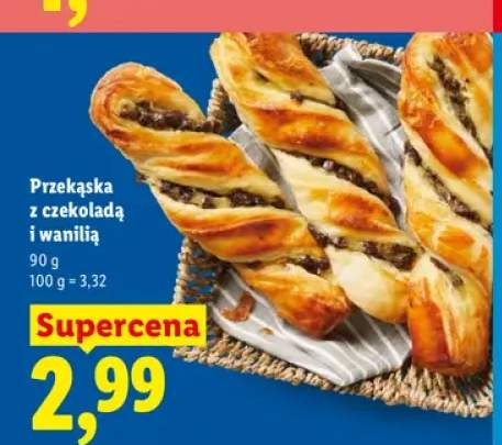 Przekąska z czekoladą i wanilią