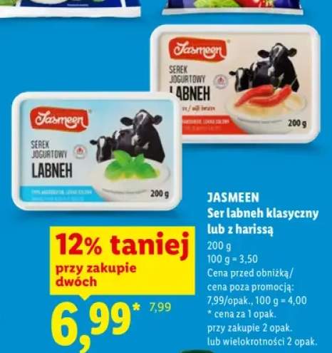 Ser labneh klasyczny Jasmeen +1 wariant