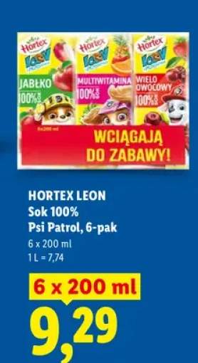 Sok 100% Hortex Leon Psi Patrol 6-pak