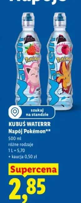 Napój Kubuś Waterrr Pokémon