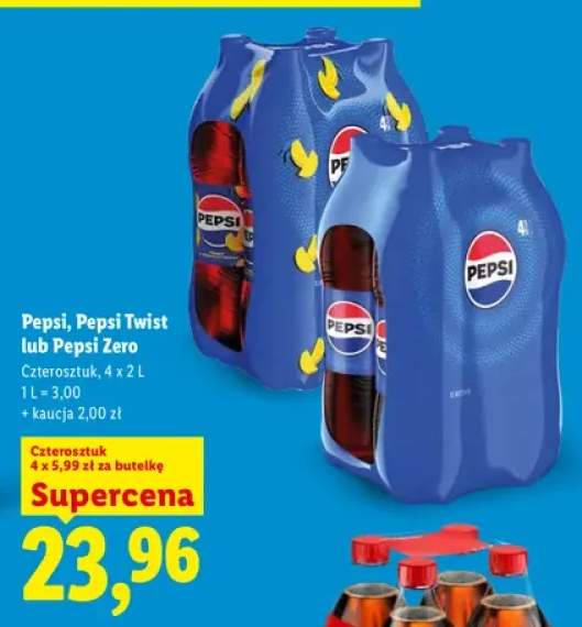 Napój gazowany Pepsi 4-pak +2 warianty