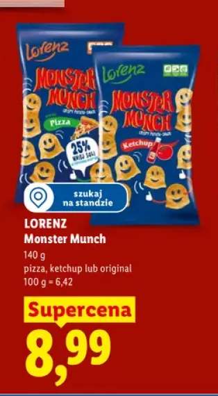 Chrupki Lorenz Monster Munch Ketchup +2 warianty