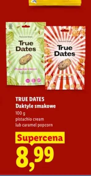 Daktyle smakowe True Dates Caramel Popcorn +1 wariant