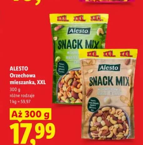 Orzechowa mieszanka Alesto Snack Mix Roasted & Salted XXL +1 wariant