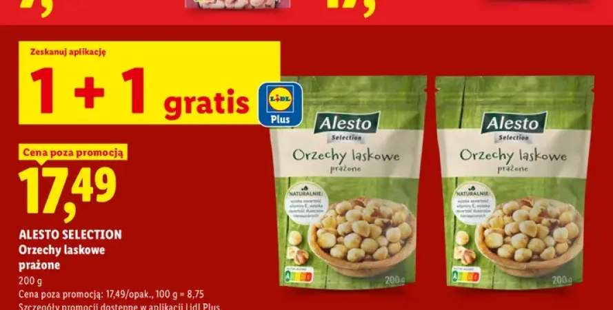 Orzechy laskowe prażone Alesto Selection