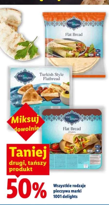 Pieczywo marki 1001 delights +3 warianty