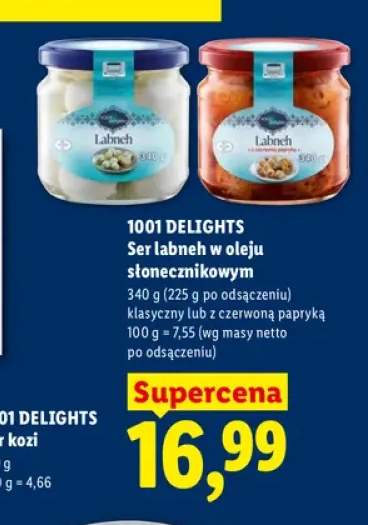 Ser labneh w oleju słonecznikowym klasyczny 1001 Delights +1 wariant
