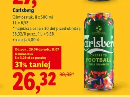 Piwo Carlsberg 8-pak 500 ml