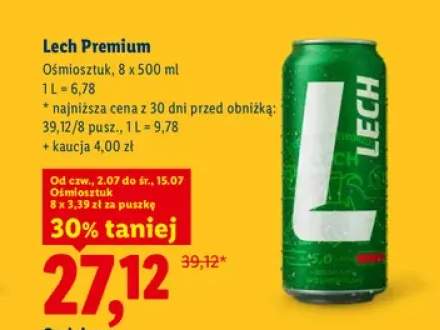 Piwo Lech Premium 8-pak 500 ml
