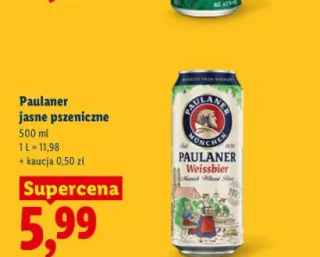 Piwo Paulaner Weissbier jasne pszeniczne