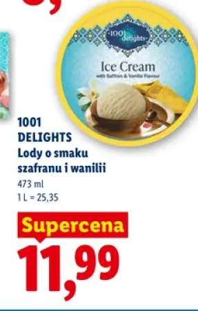 Lody o smaku szafranu i wanilii 1001 Delights