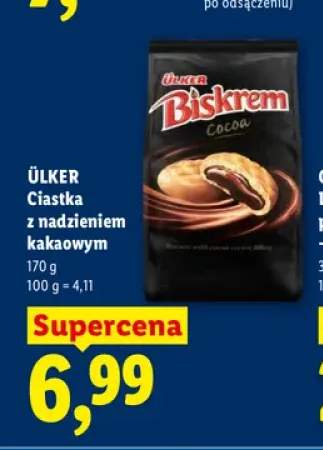 Ciastka z nadzieniem kakaowym Ülker Biskrem
