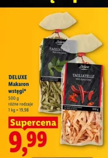 Makaron wstęgi Tagliatelle z liściem laurowym Deluxe +2 warianty