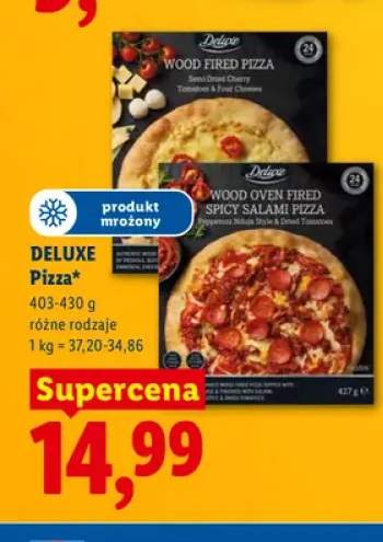 Pizza z suszonymi pomidorami i czterema serami Deluxe +1 wariant