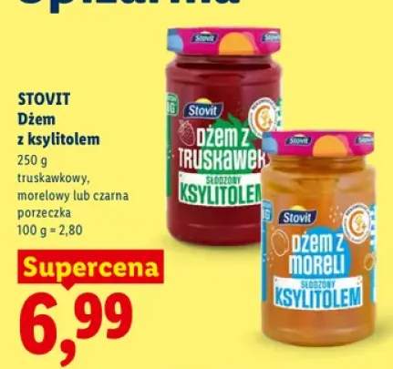 Dżem z ksylitolem truskawkowy Stovit +2 warianty