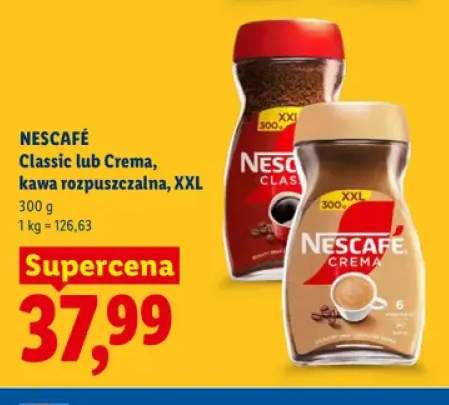 Kawa rozpuszczalna Nescafé Crema XXL +1 wariant