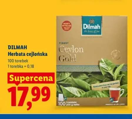 Herbata cejlońska Dilmah Ceylon Gold