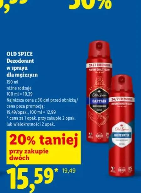 Dezodorant w sprayu Old Spice Whitewater +1 wariant