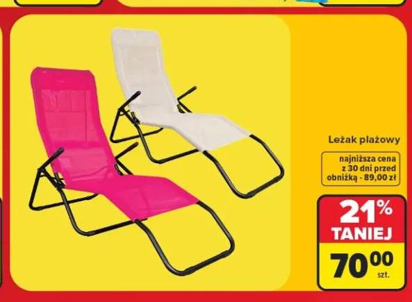 leżak plażowy