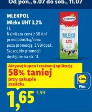Mleko UHT 3,2% Mlekpol