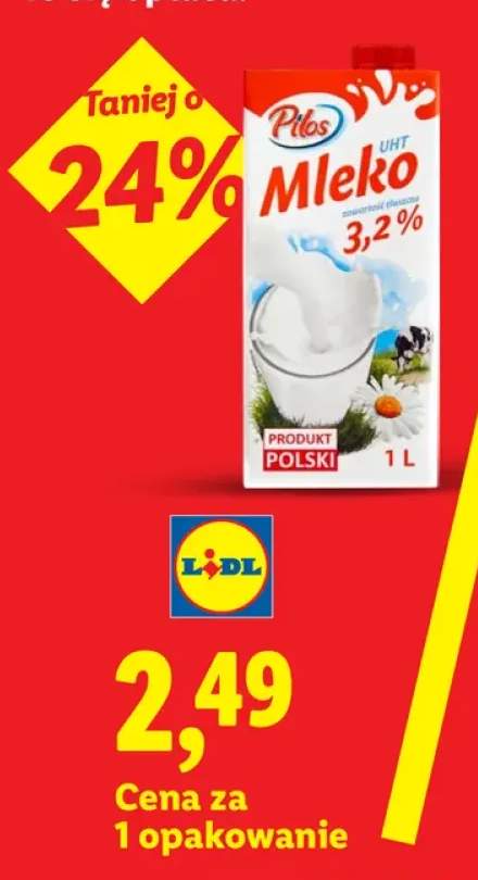 Mleko UHT 3,2% Pilos