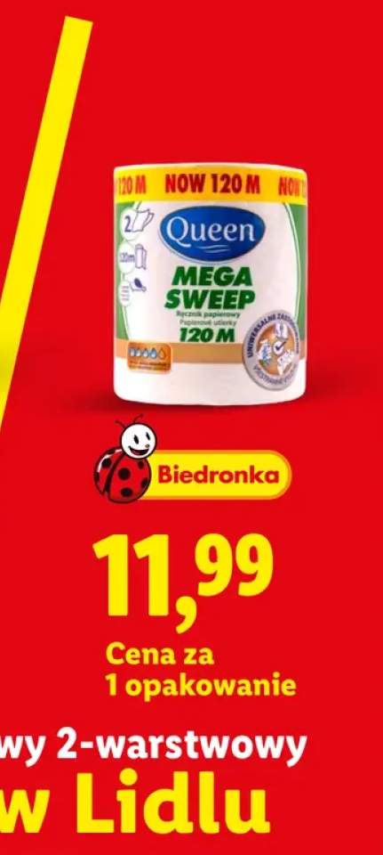 Ręcznik papierowy 2-warstwowy Queen Mega Sweep