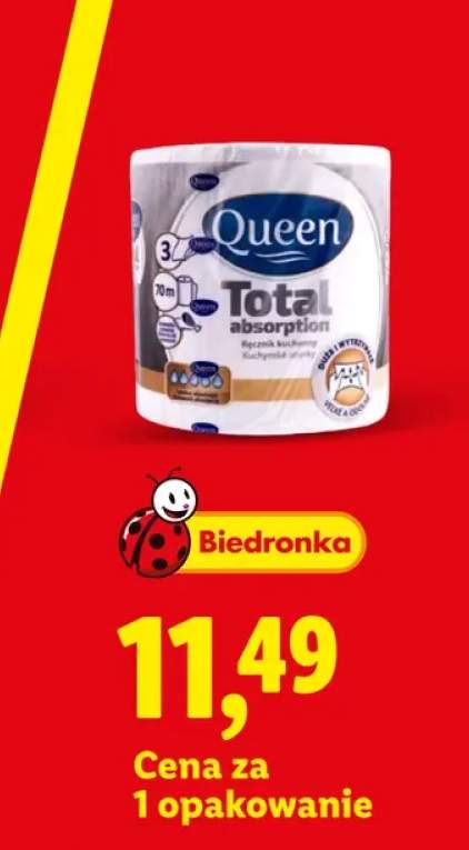 Ręcznik papierowy Queen Total Absorption 3-warstwowy
