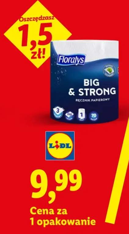 Ręcznik papierowy Floralys Big & Strong 3-warstwowy