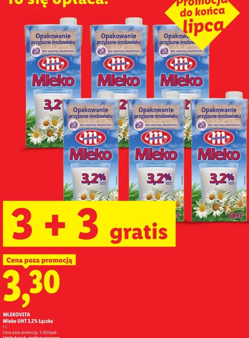Mleko UHT 3,2% Łączka Mlekovita