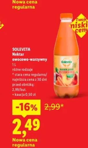 Nektar owocowo-warzywny Solevita