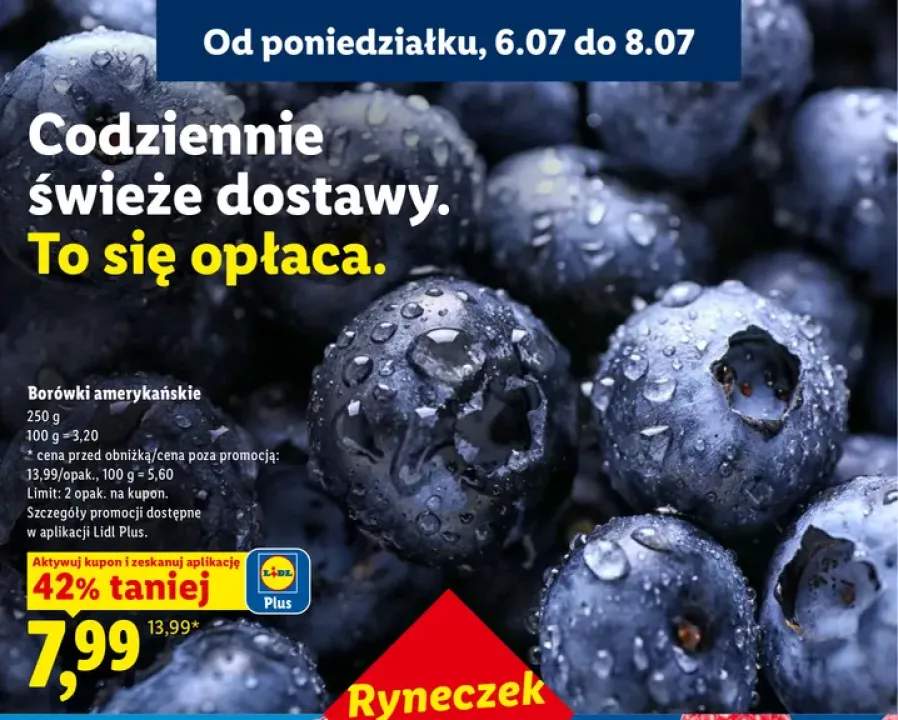 Borówki amerykańskie Ryneczek Lidla