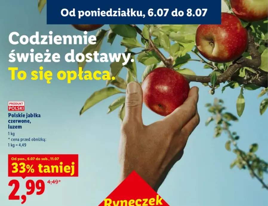 Jabłka czerwone polskie luzem