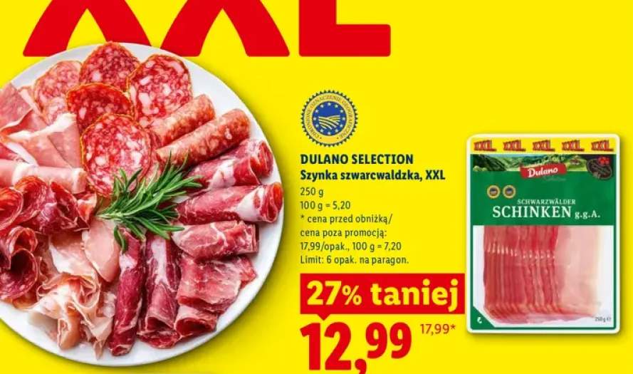 Szynka szwarcwaldzka Dulano Selection XXL